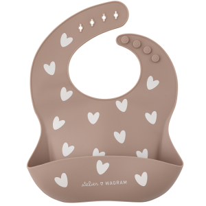 Bavoir silicone mocha
