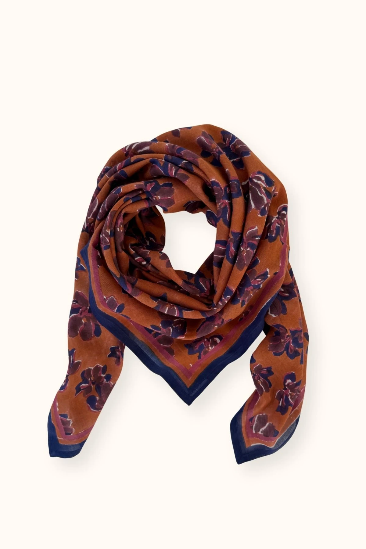 Big Foulard Dupatta Violeta | rust