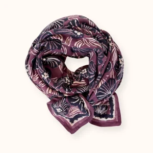 Big Foulard Latika Amaryllis | Cassis