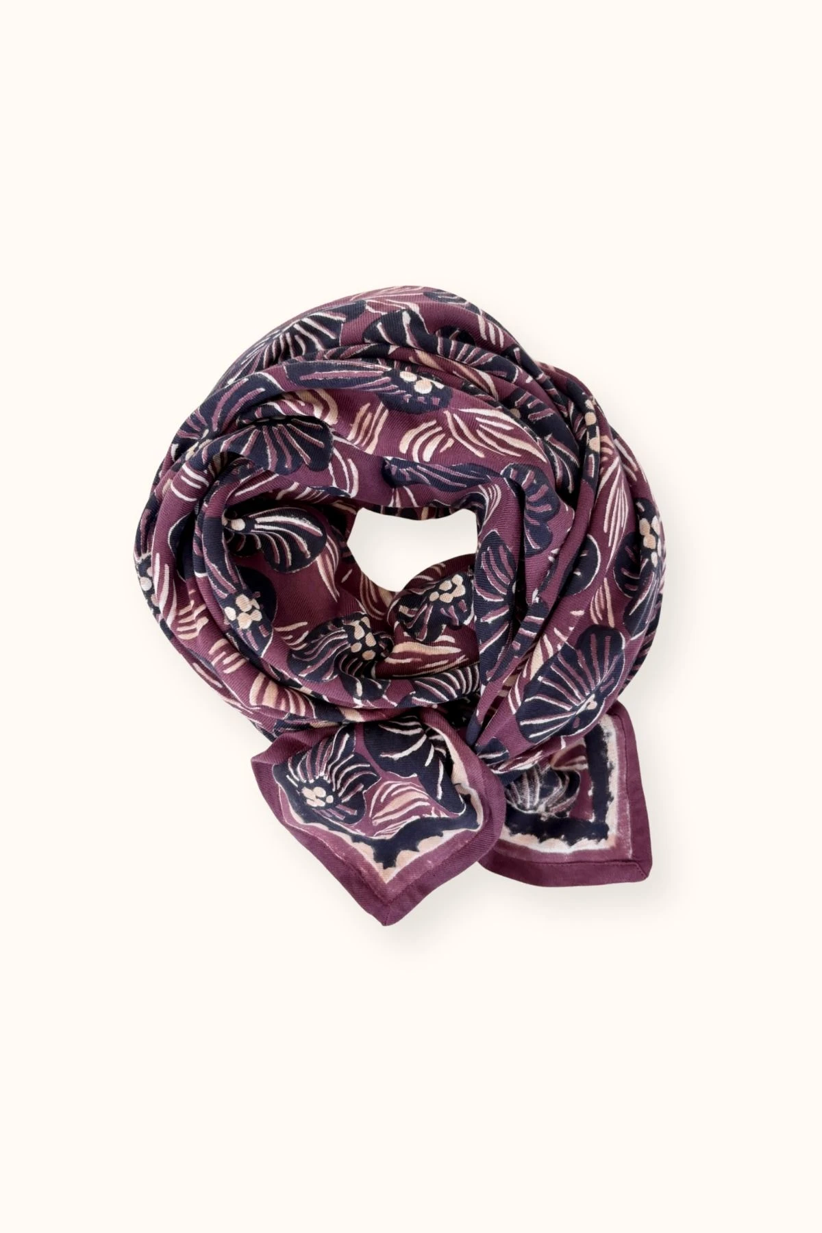 Big Foulard Latika Amaryllis | Cassis