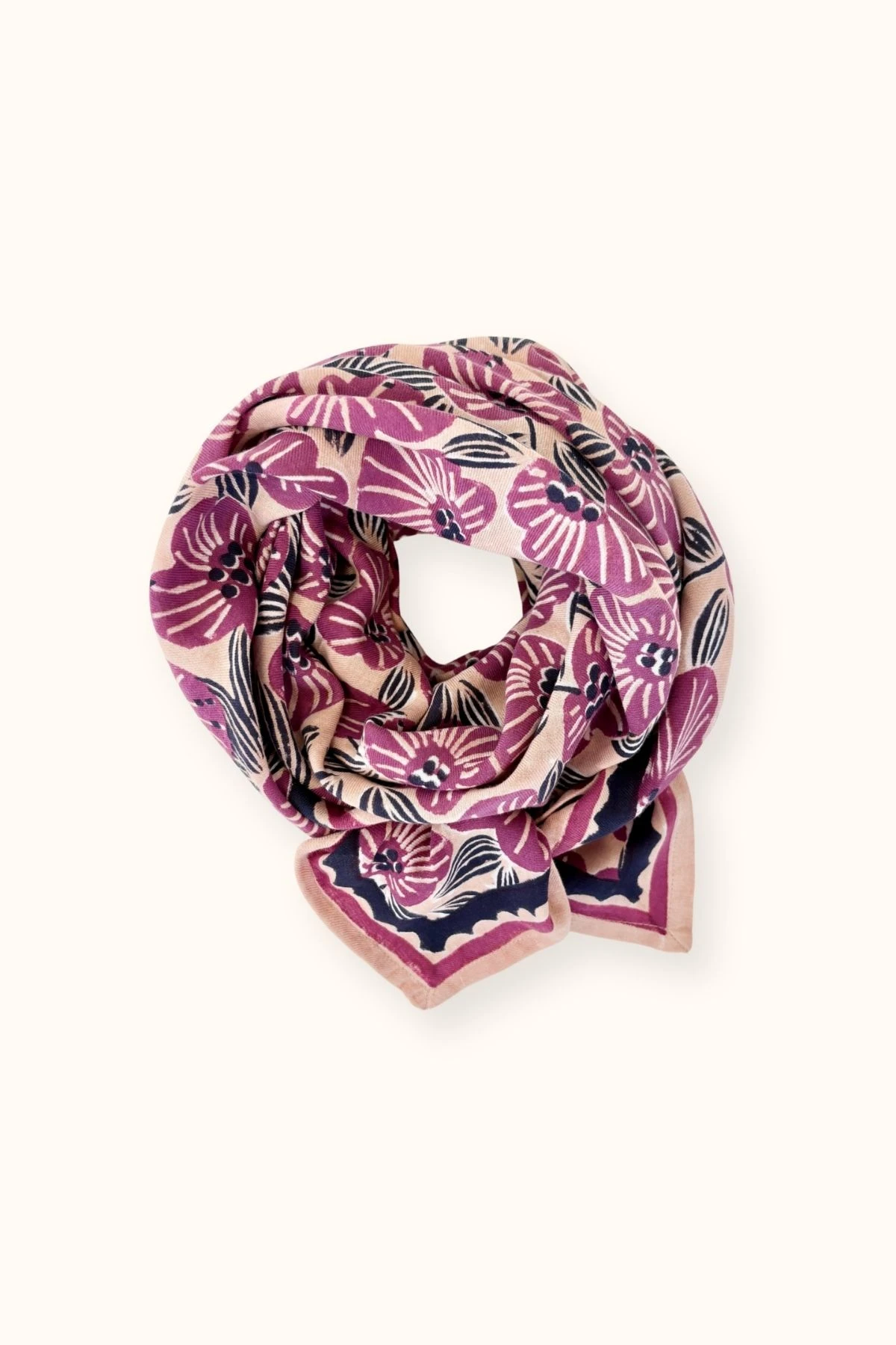Big Foulard Latika Amaryllis | Macadamia cherry