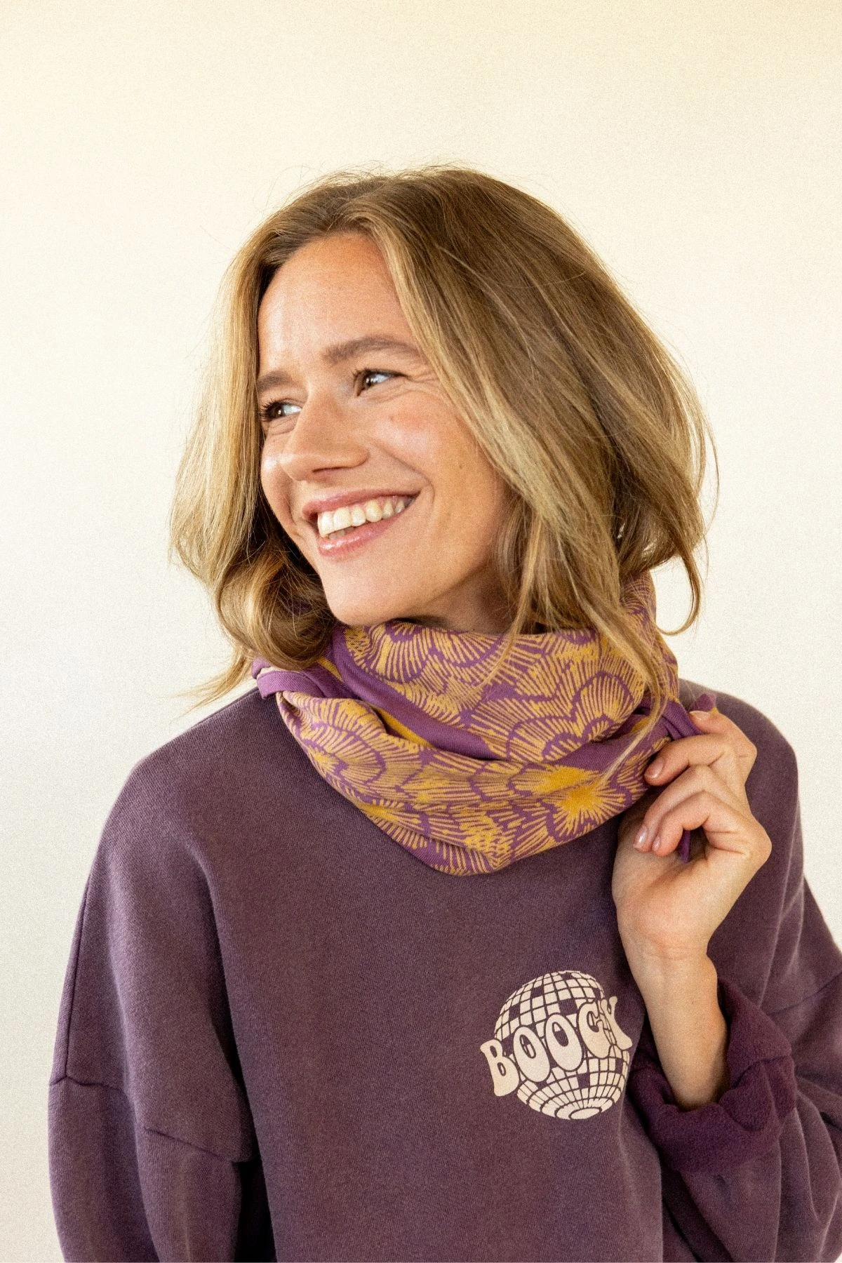 Big Foulard Latika Fireworks | cassis – Image 3