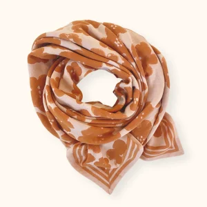 Foulard Latika Flora bold | Orange