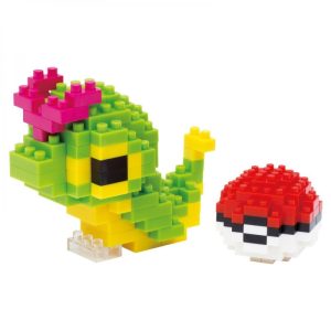 Pokemon Caterpie Chenipan Raupy & Pokeball // Mini series NANOBLOCK