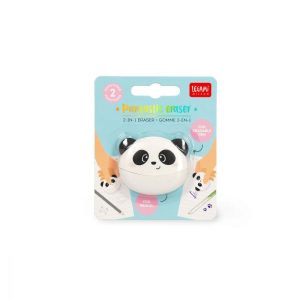 Gomme panda 2 en 1 (crayon papier et stylos effaçables)