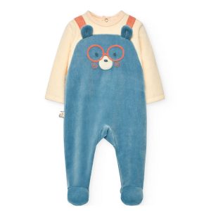 Grenouillere en velours OURS