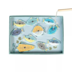 Jeu de pêche magnétique en bois