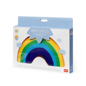 Grande bouillotte Sèche aux Graines de Lin – Arc en ciel (LEGAMI)