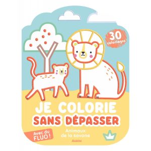 COLORIAGES FLUO – ANIMAUX DE LA SAVANE