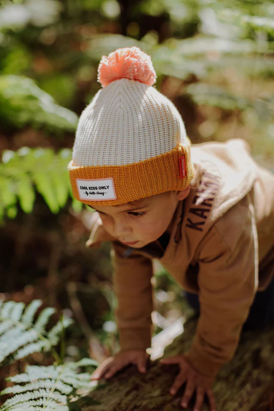 Bonnet 2-5 ans | Block camel – Image 4