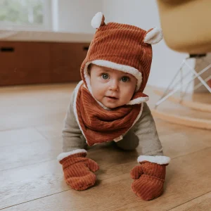 Bonnet velours | Paprika