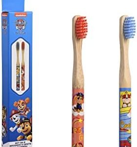 Set de 2 brosses à dents Pat’Patrouille en bambou