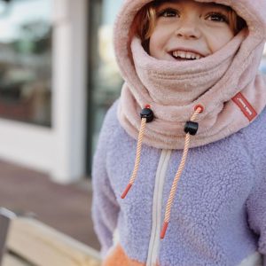 Cagoule polaire enfant 2-5 ans rose pastel Hello Hossy