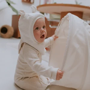 Cagoule | velours écru