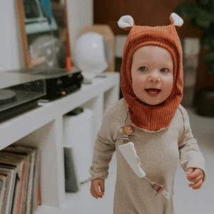 Cagoule | velours paprika