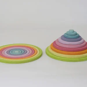 Cercles et anneaux concentriques pastel – Grimm’s