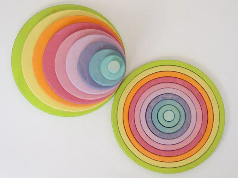 Cercles et anneaux concentriques pastel – Grimm’s – Image 3