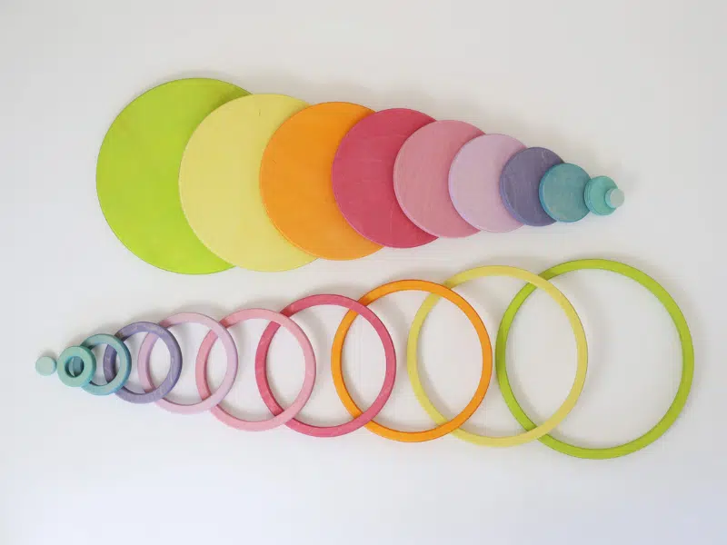 Cercles et anneaux concentriques pastel – Grimm’s – Image 9