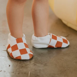 Chaussons bain anti-uv | damier camel