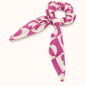 Chouchou Foulard Mano Damier | Fuchsia