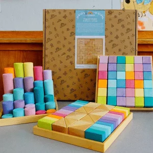 Coffret découverte – Ensemble de matériel polyvalent pour construire pastel