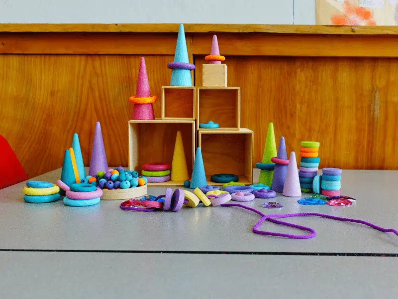 Coffret découverte – Pièces détachées pour un groupe (loose parts) pastel – Image 6