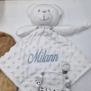 Coffret doudou lapinou personnalisé