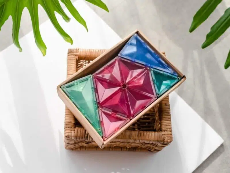 Connetix Tuiles Magnétiques – Ensemble géométrique Pastel 40 morceaux – Image 6