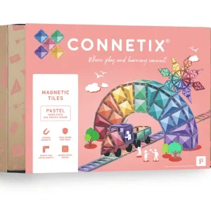 Connetix Tuiles Magnétiques – Ensemble Méga 202 morceaux Pastel