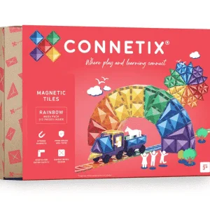 Connetix Tuiles Magnétiques – Ensemble Méga 212 morceaux Arc-en-ciel