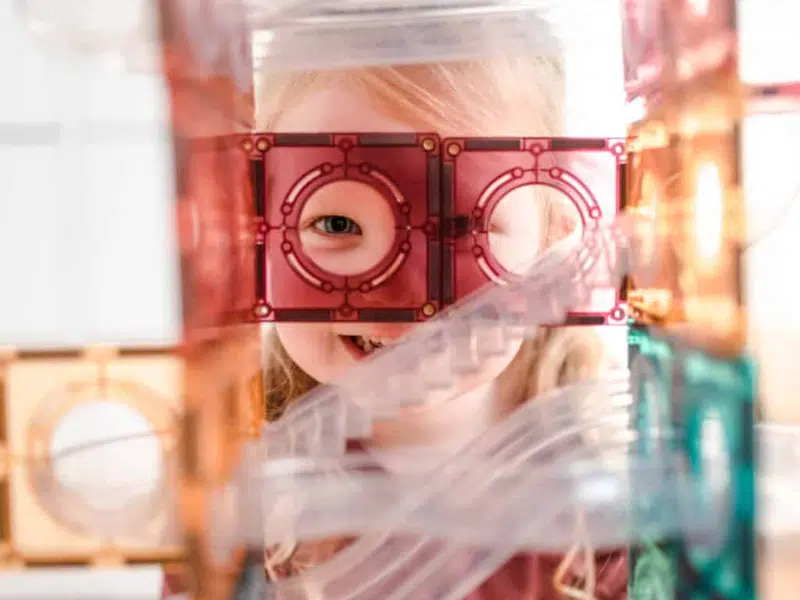 Connetix Tuiles Magnétiques – Ensemble Parcours de balles 106 Morceaux Pastel – Image 7