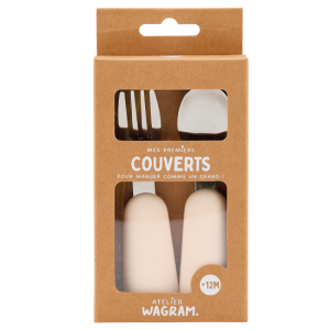 Couverts en silicone – crème