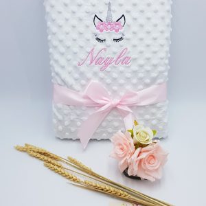 Couverture personnalisée blanche