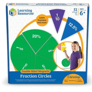 Cercle de fractions et pourcentages magnétiques – Rainbow Fraction® – Learning Resources