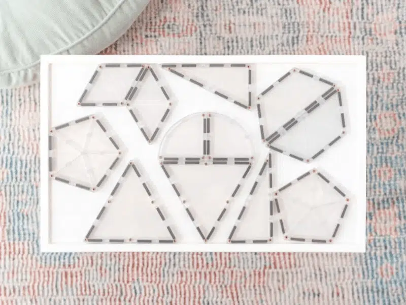 Connetix Tuiles Magnétiques – Ensemble de formes Transparent 24 morceaux – Image 5