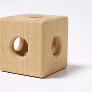 Cube en bois avec grelot – Grimm&rsquo;s