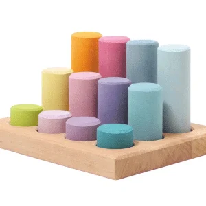 Cylindres de tri pastel (petit) 12 morceaux – Grimm’s