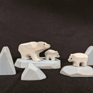 Ensemble polaire (ours et glaciers) – Atelier Saint-Cerf