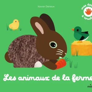 Les animaux de la ferme – livre à toucher