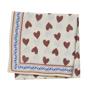 Foulard Indien – Coeur Sauvage Ecru