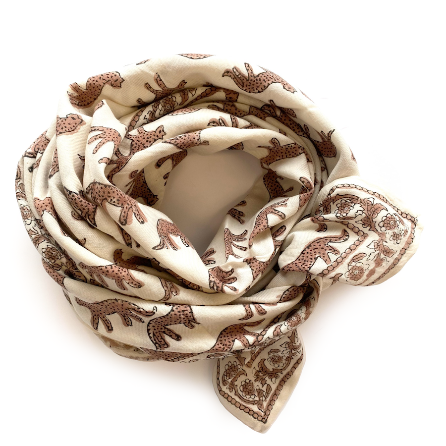 Foulard Latika Bengale | Latte