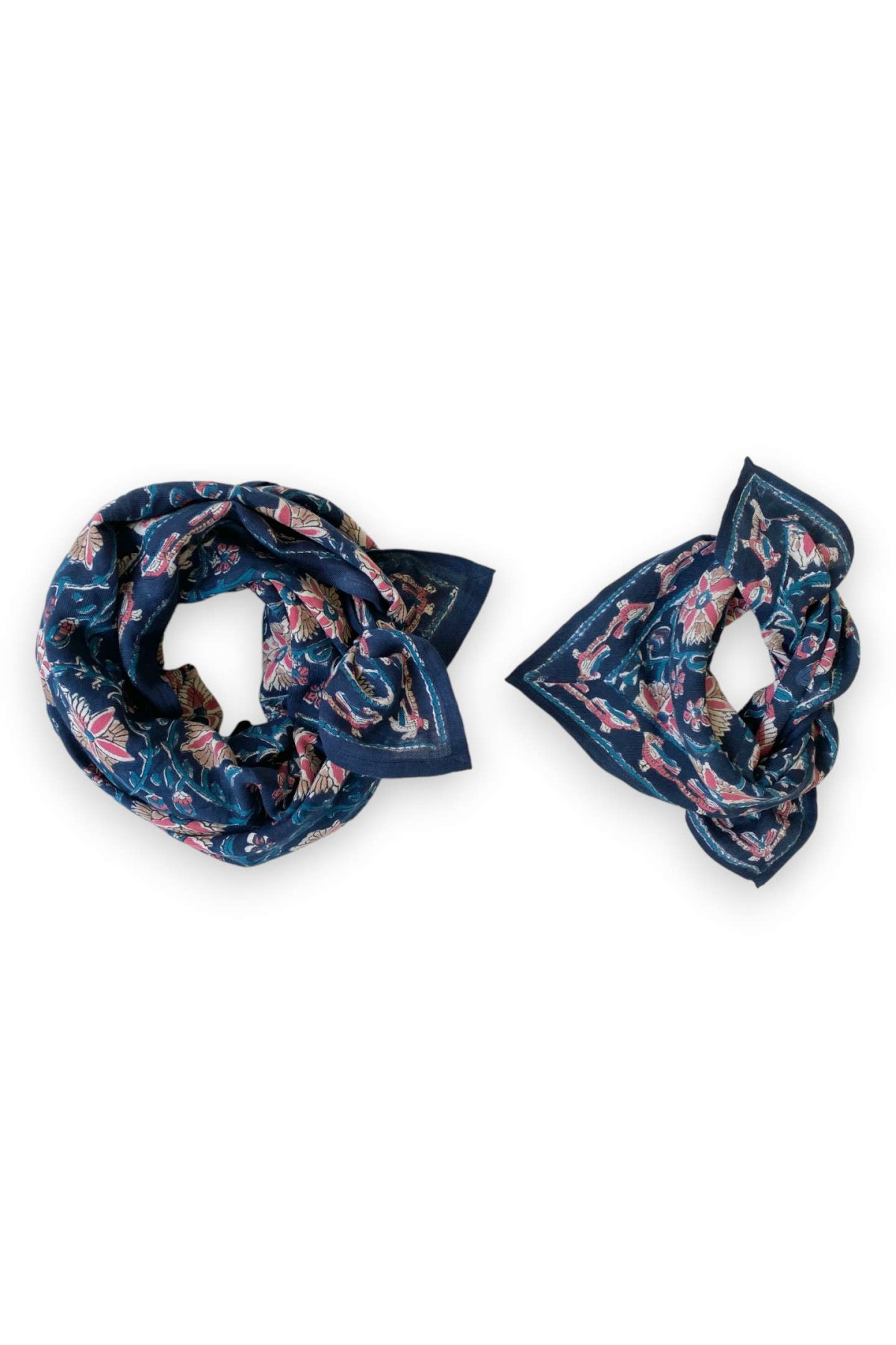 Foulard Latika Bird | Céleste – Image 5