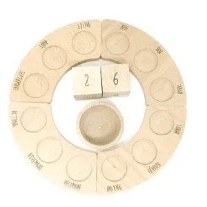 Calendrier perpétuel en bois (en français) – Grapat