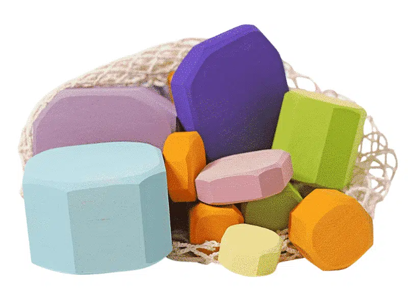 Gros Blocs de Construction Rondins pastel – Grimm’s