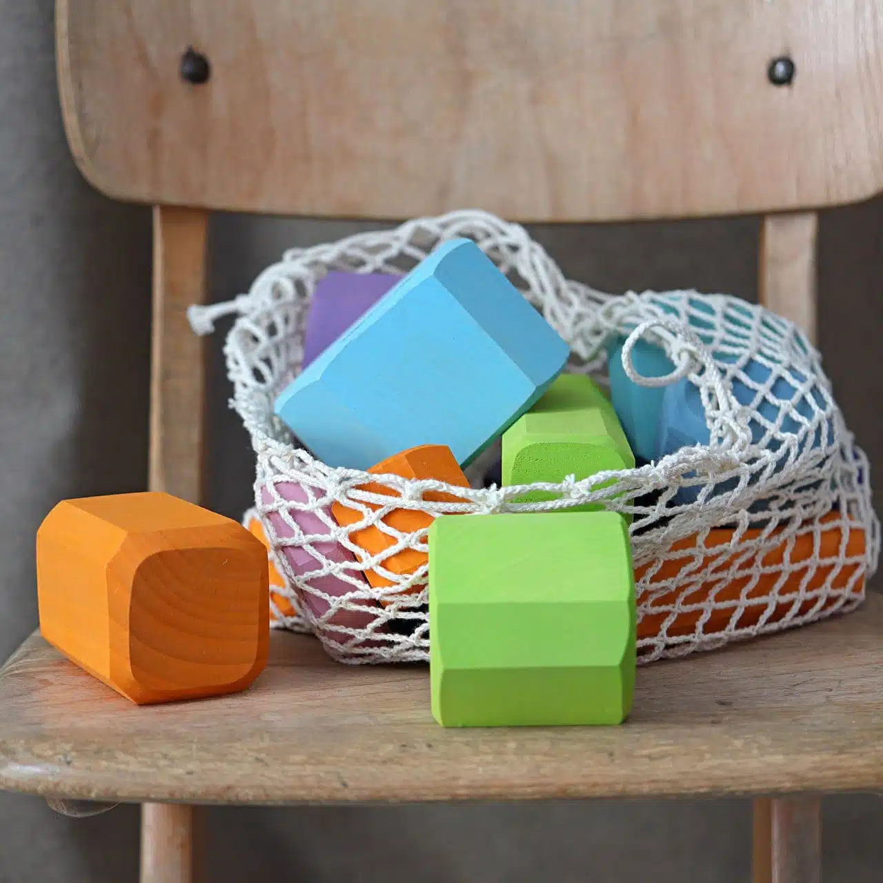 Gros Blocs de Construction Rondins pastel – Grimm’s – Image 4