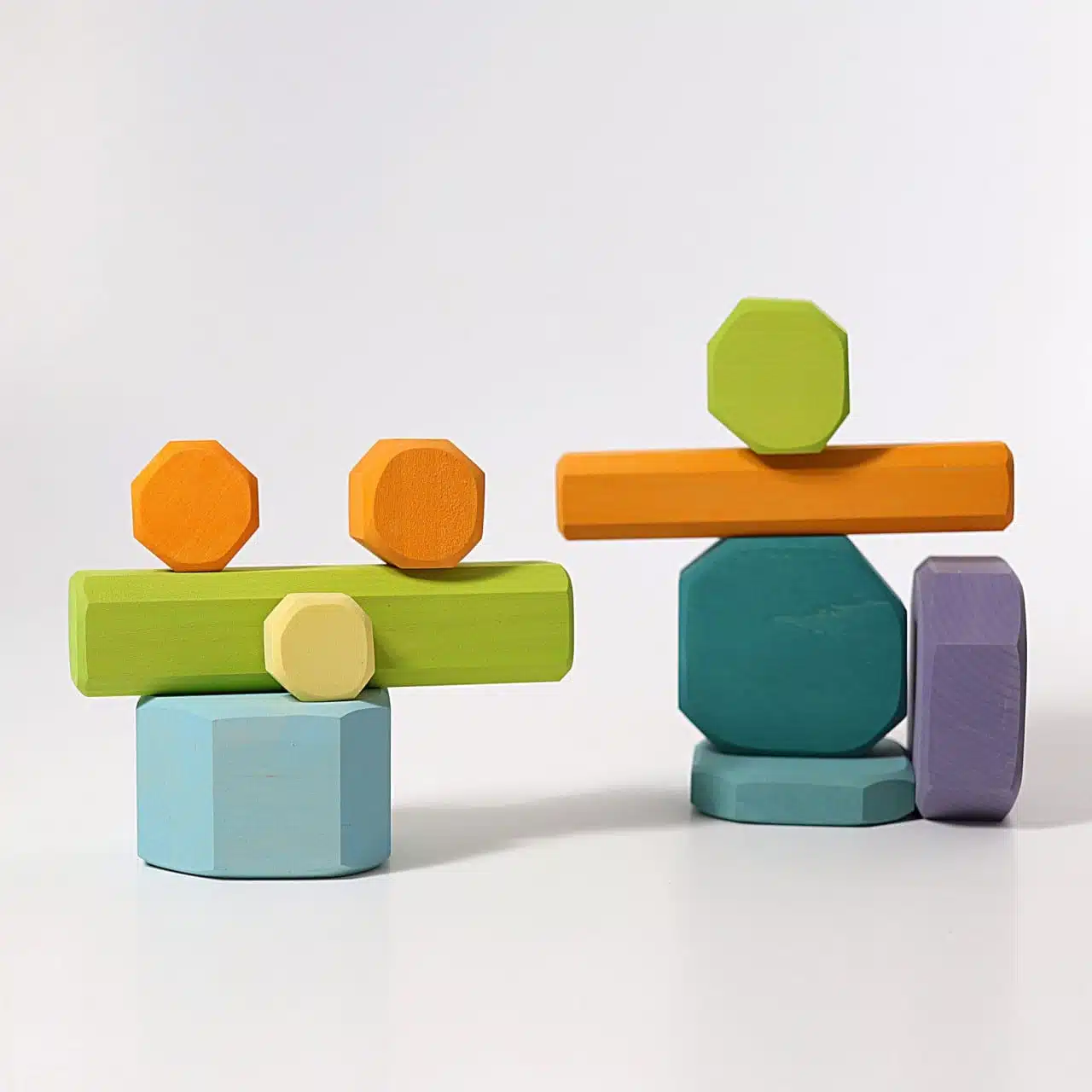 Gros Blocs de Construction Rondins pastel – Grimm’s – Image 5