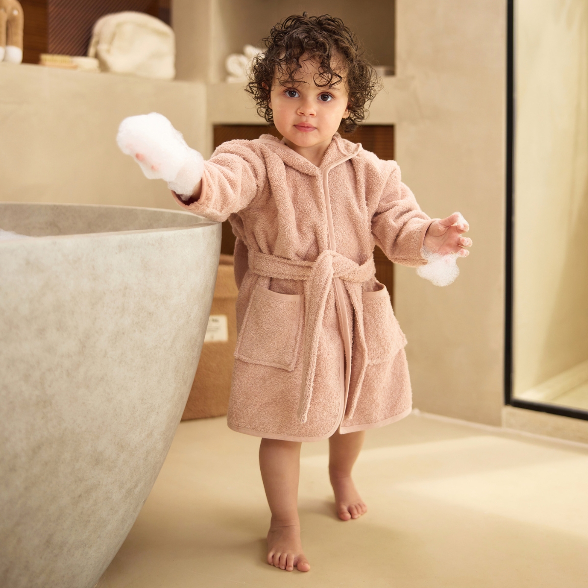 Peignoir 1-2 ans | wild rose – Image 2