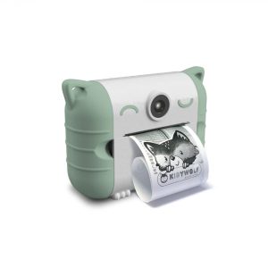 Appareil photo enfant instantané et numérique vert | Kidyprint