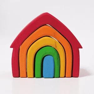 Maisons empilables multicolores 5 morceaux – Grimm’s