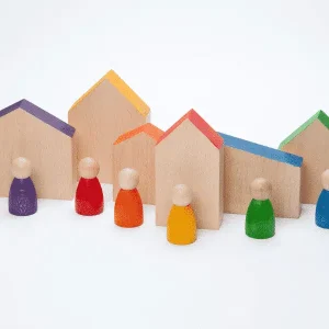 Maisons et personnages colorés – Grapat